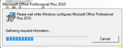 Windows configures microsoft office 
